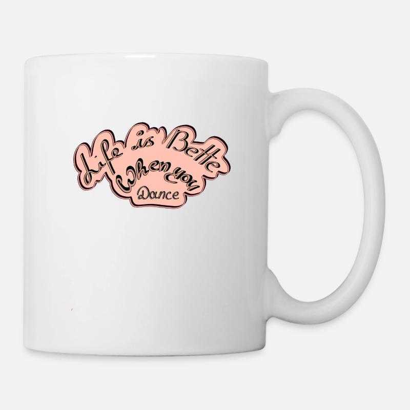 Vivre c’est mieux quand on danse - Mug blanc - blanc
