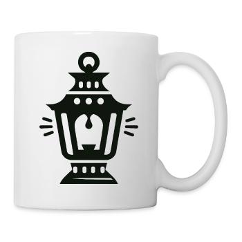 Laterne - Tasse - Weiß - Rechts