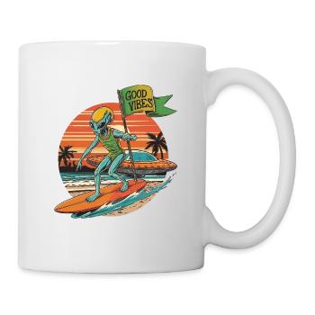 Space surfer – straight from the galaxy - Mug - white - Right
