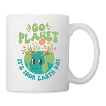 Go Planet C’est votre Jour de la Terre Planète Environnemental - Mug blanc - blanc - Droite