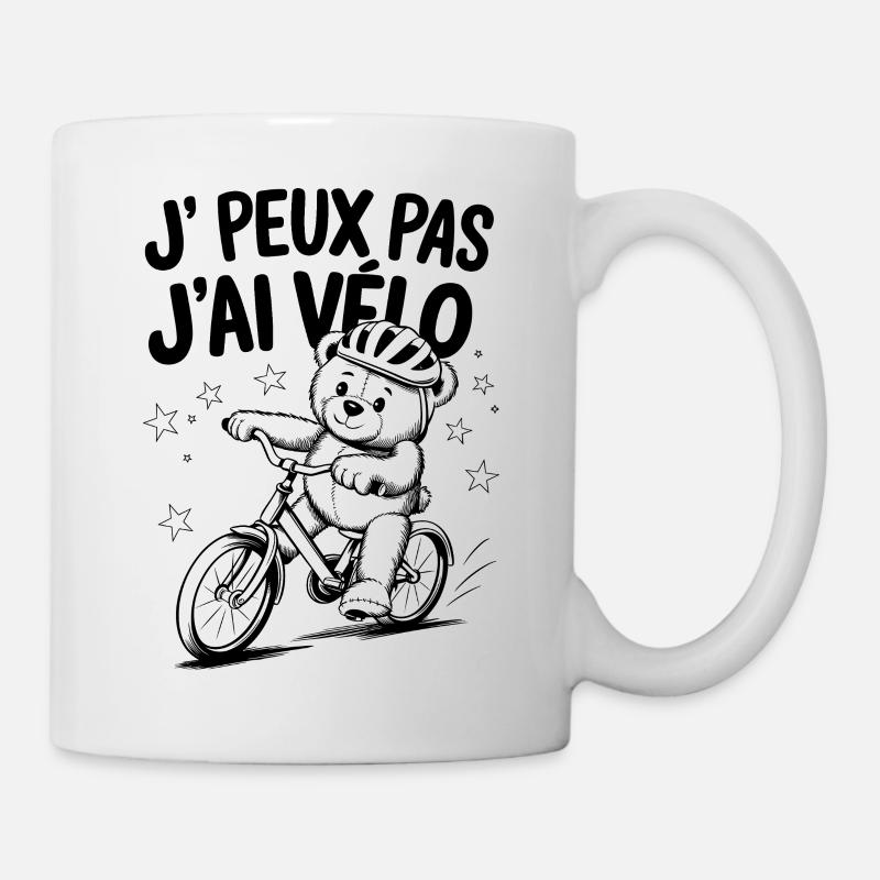 J'peux pas j'ai vélo - Mug blanc - blanc