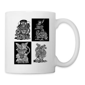AnimalPunk SteamPunk Horror Nächte - Tasse - Weiß - Rechts