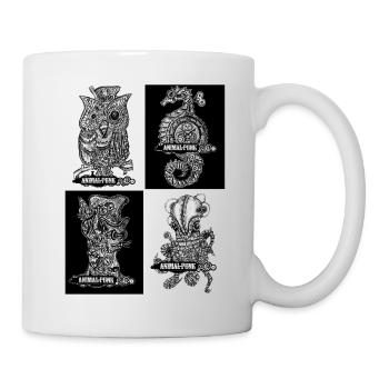 AnimalPunk Étranges Compagnons SteamPunk - Mug blanc - blanc - Droite