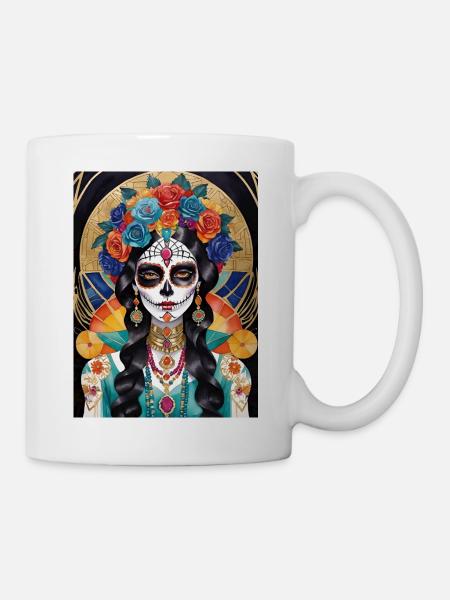 LA CATRINA DELUXE - Tasse - Weiß