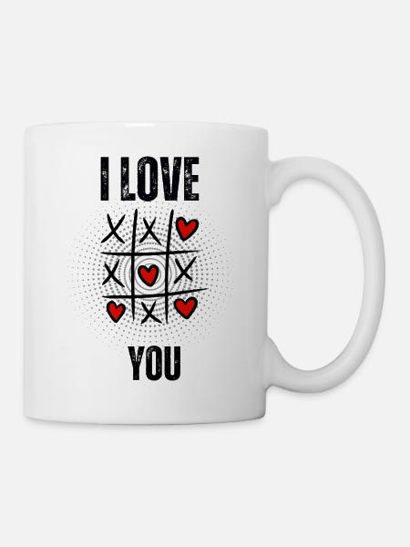 Love Tic-Tac-Toe - Mug - white