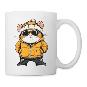 Hamster Cool Comic - Tasse - Weiß - Rechts