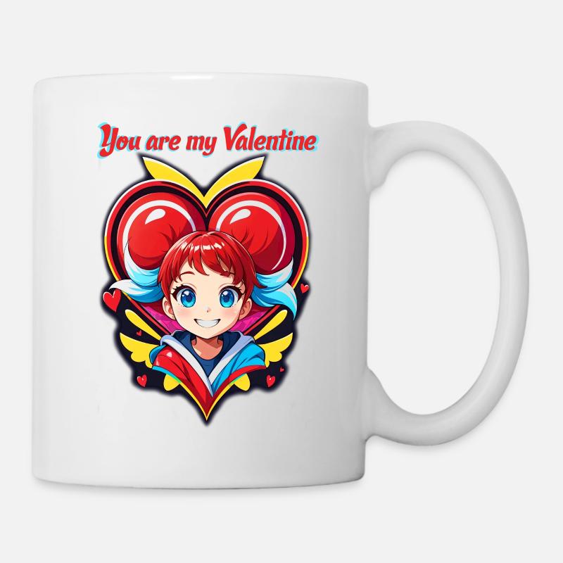 Du bist mein Valentinstag - Tasse - Weiß