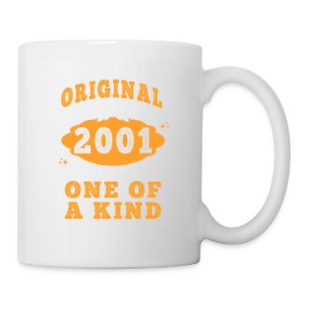 Vintage Né(e) en 2001 made in 2001 24 ans. Art_20 - Mug blanc - blanc - Droite