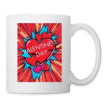 Saint-Valentin - Mug blanc - blanc - Droite