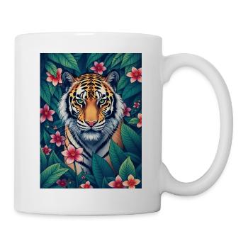 The Tiger never sleep - Tasse - Weiß - Rechts
