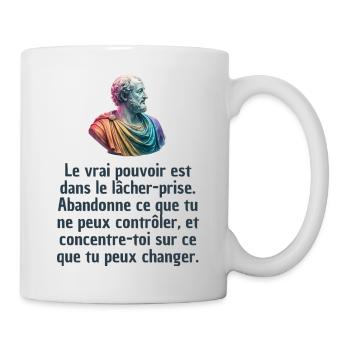 T-shirts Stoïcisme : L'inspiration à portée de soi - Mug blanc - blanc - Droite