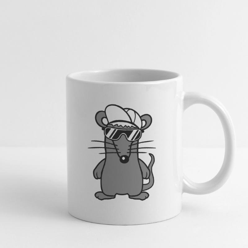 Mouse Sunglasses Cool Cappy Cap Hat Teens Mug