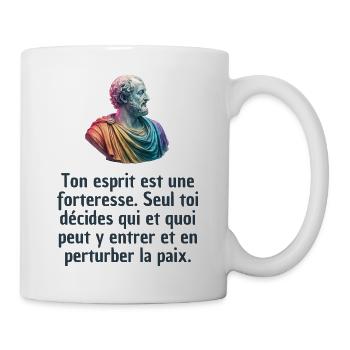 T-shirts Stoïcisme : L'inspiration à portée de soi - Mug blanc - blanc - Droite