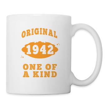 Vintage Né(e) en 1942 made in 1942 83 ans. Art_20 - Mug blanc - blanc - Droite