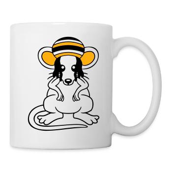 Mouse Raggae Jamaica Hat Rasta Lure Chill Hat - Mug - white - Right
