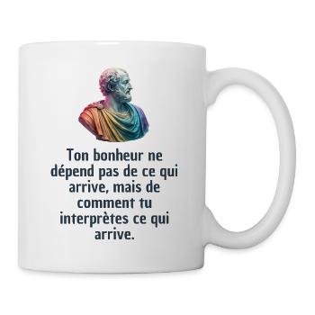 T-shirts Stoïcisme : L'inspiration à portée de soi - Mug blanc - blanc - Droite