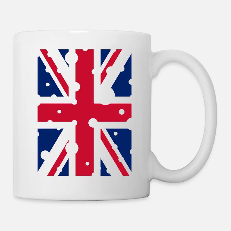 Englische Flagge - Tasse - Weiß