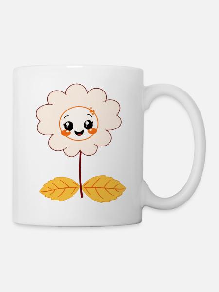 Fleur sucrée - Mug blanc - blanc