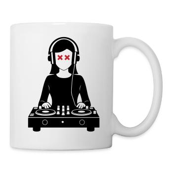 DJ Platines Soirée Femme - Mug blanc - blanc - Droite