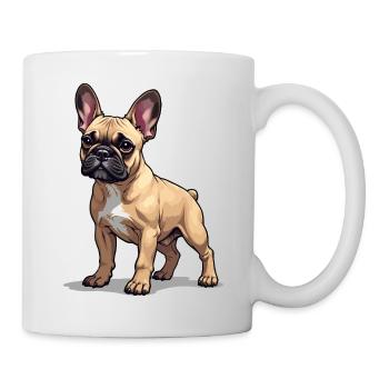 Französische Bulldogge, French Bulldog Bouledogue - Mug - white - Right