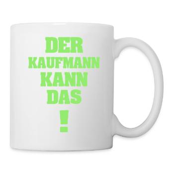 Lustig Kaufmann - Tasse - Weiß - Rechts