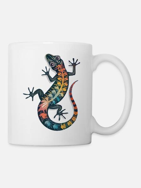 GECKO - Tasse - Weiß