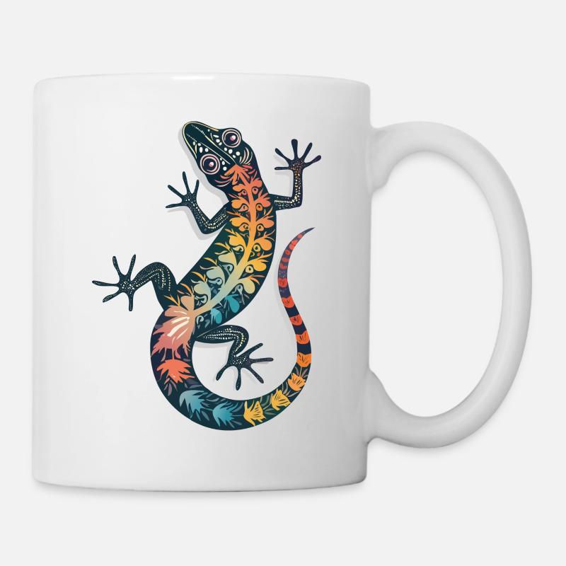 GECKO - Tasse - Weiß