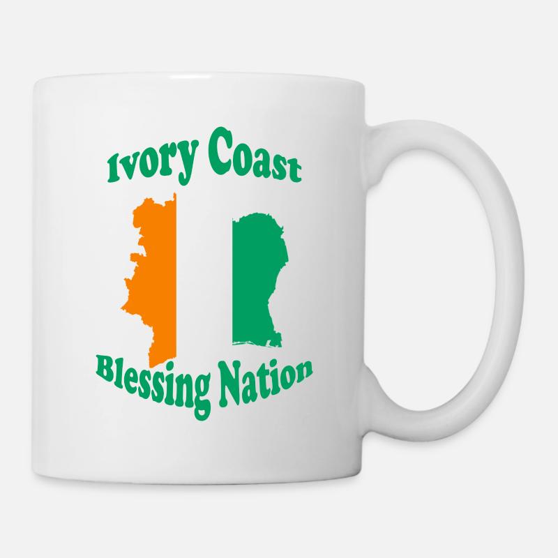 Côte D' Ivoire Nation bénie 👼 - Mug blanc - blanc