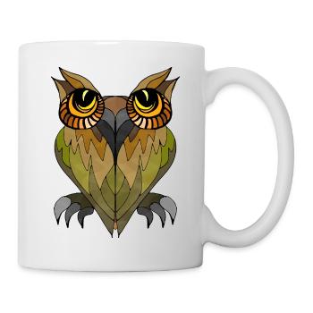Owl bird - Mug - white - Right