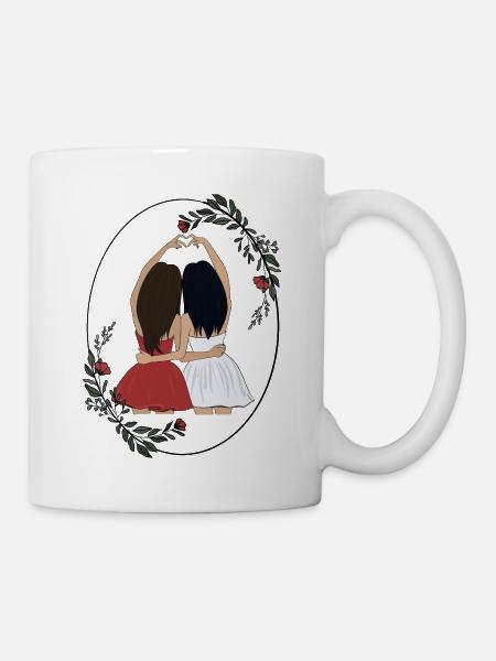Beste Freundin - Tasse - Weiß