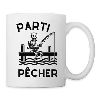 parti pêcher - Mug blanc - blanc - Droite