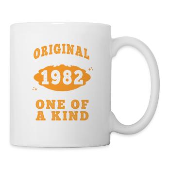 Vintage Né(e) en 1982 made in 1982 43 ans. Art_20 - Mug blanc - blanc - Droite