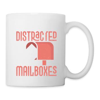 Facilement distrait par les boîtes aux lettres Courrier Employé des postes - Mug blanc - blanc - Droite