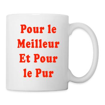 Pour le meilleur et pour le pur - Mug blanc - blanc - Droite