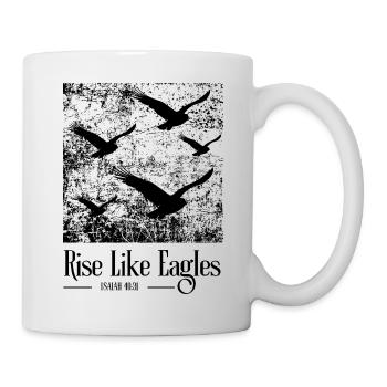 Rise Like Eagles – Isaiah 40:31 - Mug - white - Right