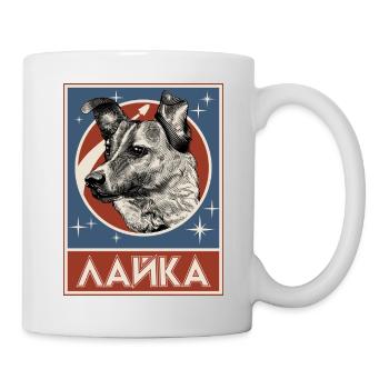 Soviet Space Dog Laika - Mug - white - Right
