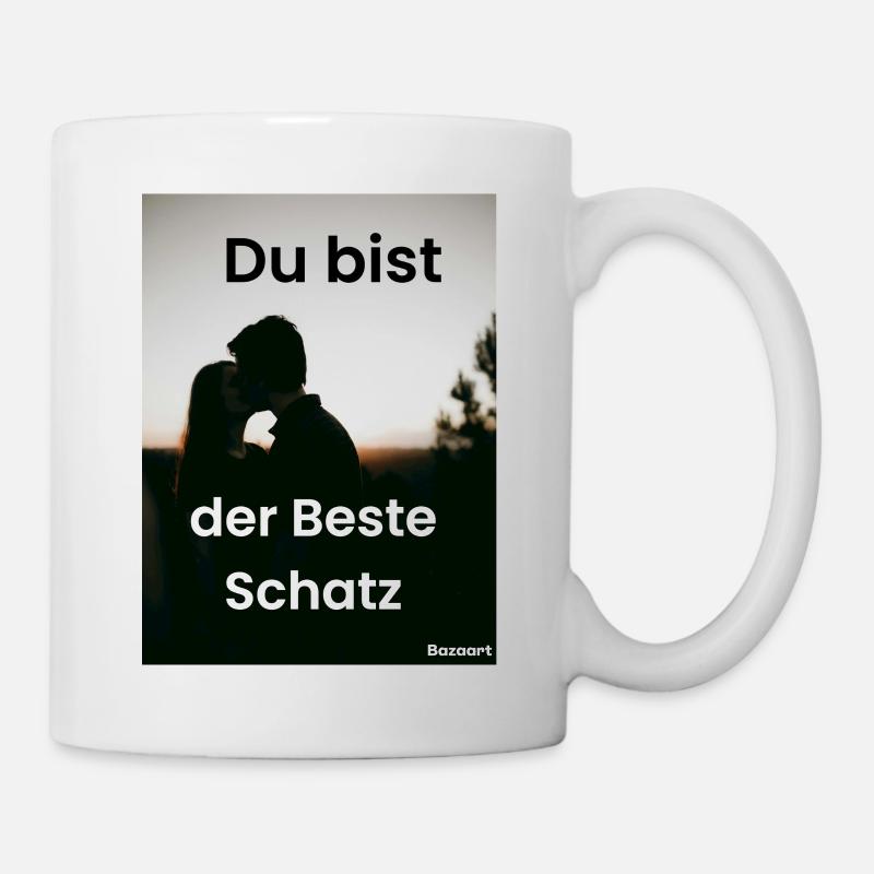 Du bist der Beste Schatz - Tasse - Weiß