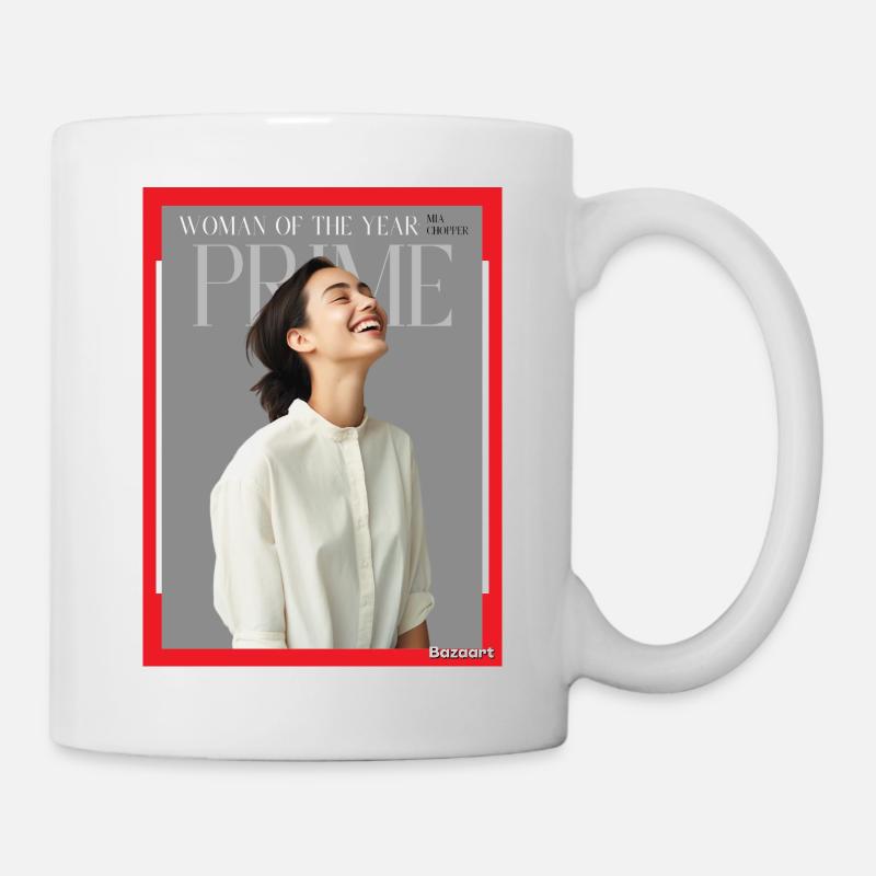 Couverture de magazine - Mug blanc - blanc