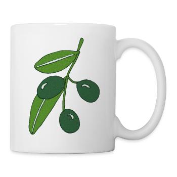 olive branch - Mug - white - Right