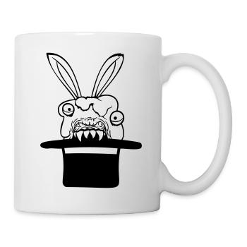 Bunny Monster Wizard Top Hat Evil Horror Fun - Mug - white - Right