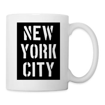 New York City - NYC - NY - Manhattan - Brooklyn - Mug blanc - blanc - Droite