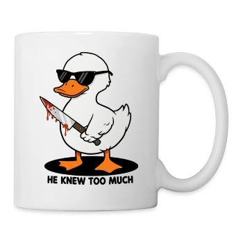 Il en savait trop - Mug blanc - blanc - Droite