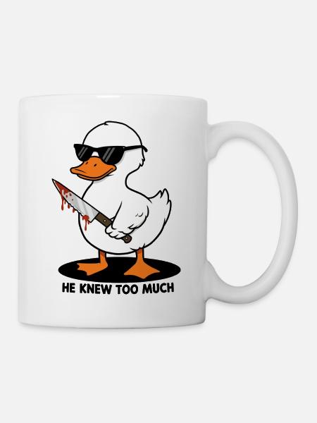He Knew Too Much - Mug - white