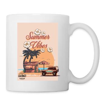 Retro Summer Vibes - Retro Motiv - Tasse - Weiß - Rechts