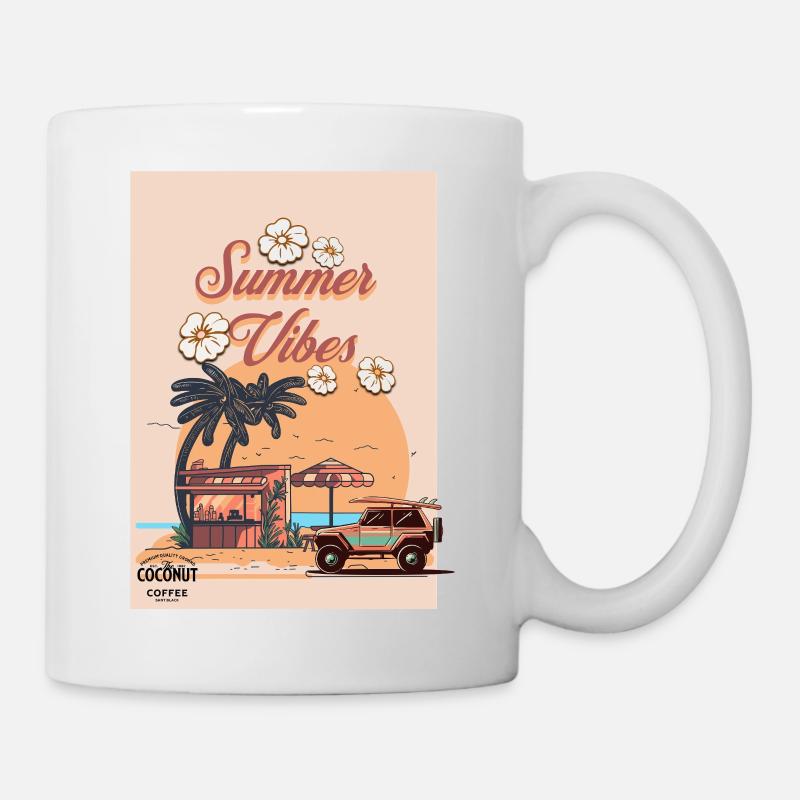 Retro Summer Vibes - Retro Motiv - Tasse - Weiß