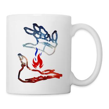 Flamme Fr - Tasse - Weiß - Rechts