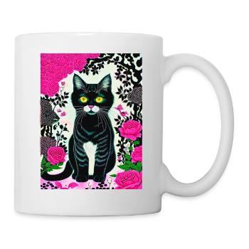 kittybluedeluxe - Mug blanc - blanc - Droite