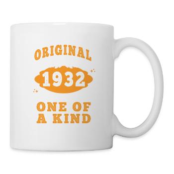 Vintage Né(e) en 1932 made in 1932 93 ans. Art_20 - Mug blanc - blanc - Droite