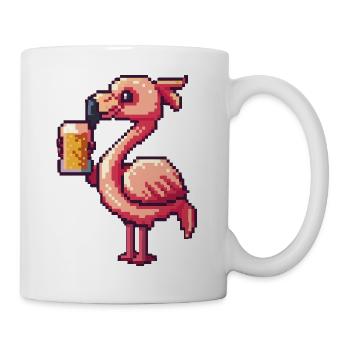 Flamingo Pixel Beer - Mug - white - Right