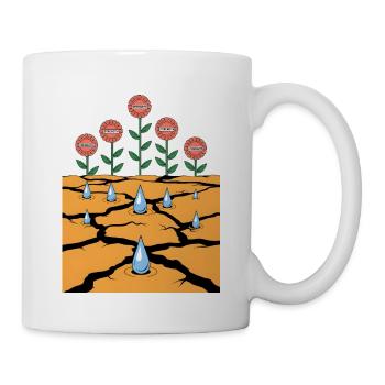Kraft blüht aus Widrigkeiten – Resilience Art - Tasse - Weiß - Rechts